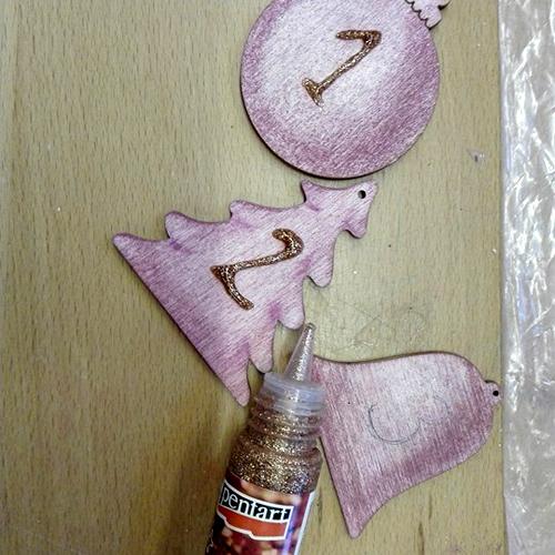 Adventi dísz befőttesüvegekből fázis 5